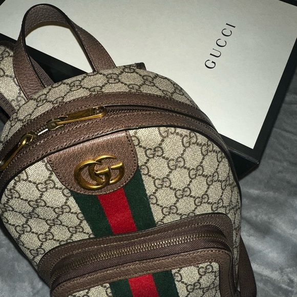 AUTHENTIC OPHIDIA GG SMALL BACKPACK - Picture 9 of 12